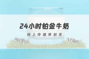 2022年铂金牛奶线上传播策划方案(PDF)