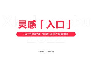 小红书2022年·饮料行业用户洞察报告(PDF)