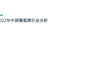 2022年中国葡萄酒行业分析-远瞩咨询(PDF)