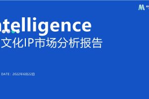 2022文化IP市场分析报告-魔镜市场情报