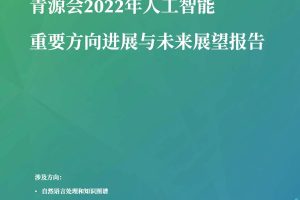 2022年人工智能重要方向进展与未来展望报告-青源会