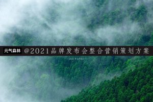 2021元气森林品牌发布会整合营销策划方案（PDF）