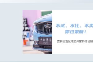 2021吉利星瑞汽车区域公开家轿擂台赛活动策划方案（PPT）
