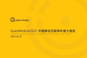 2022中国移动互联网年度大报告-QuestMobile