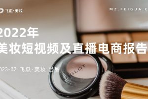 2022年美妆短视频及直播电商报告-飞瓜数据
