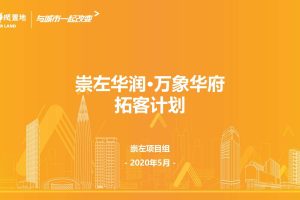 华润万象华府2020年5月拓客计划方案（PPT）