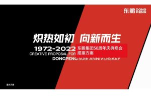 2022东鹏集团五十周年庆典晚会搭建方案【内场&外场&序厅&导视】（PDF）