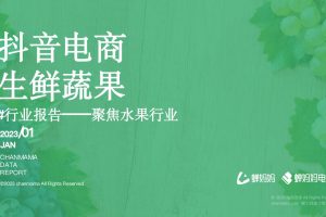 2023抖音电商生鲜蔬果行业报告-蝉妈妈