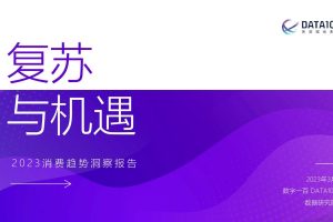 2023消费趋势洞察报告-复苏与机遇-DATA100