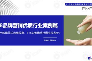 PMPM美妆品牌618社媒体营销案例：618如何借助社媒生根发芽？-微播易（PDF）