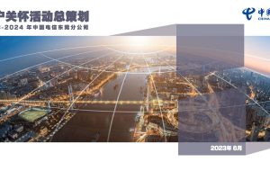 2023-2024中国电信（东莞）客户关怀活动总策划方案（PDF）