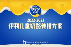 2023伊利儿童奶酪新品牌上市传播规划方案（PDF）