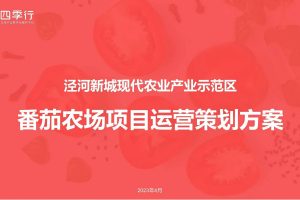 农业文旅品牌番茄农场项目运营策划全案(PDF)